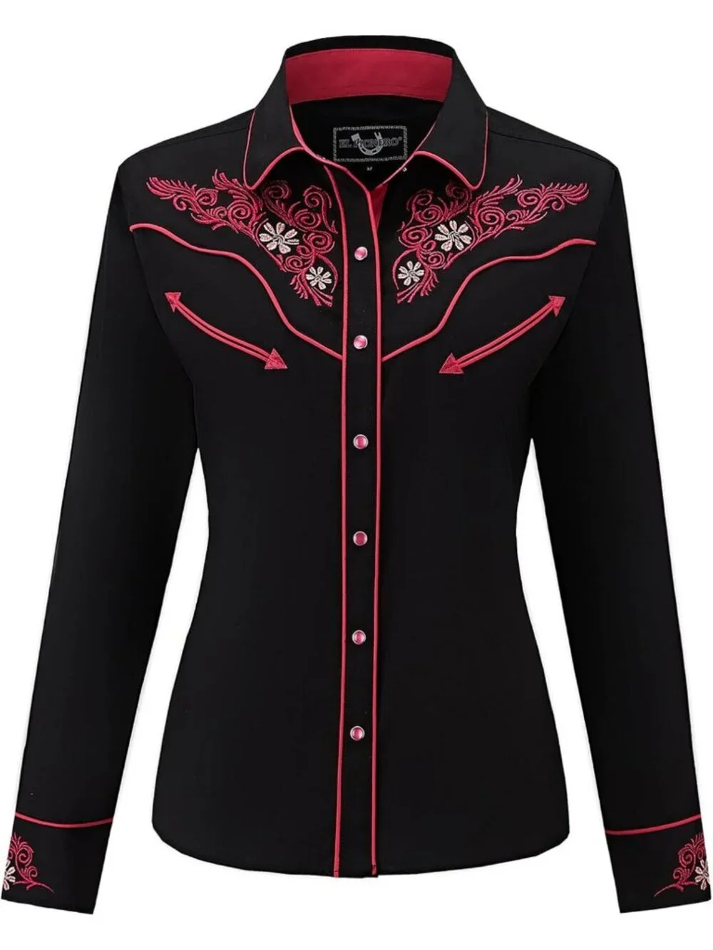 Vintage Western Embroidered Cowboy Shirt | Long Sleeve Button Down | S-3XL